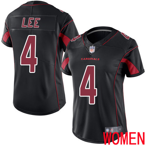 Arizona Cardinals Limited Black Women Andy Lee Jersey NFL Football #4 Rush Vapor Untouchable